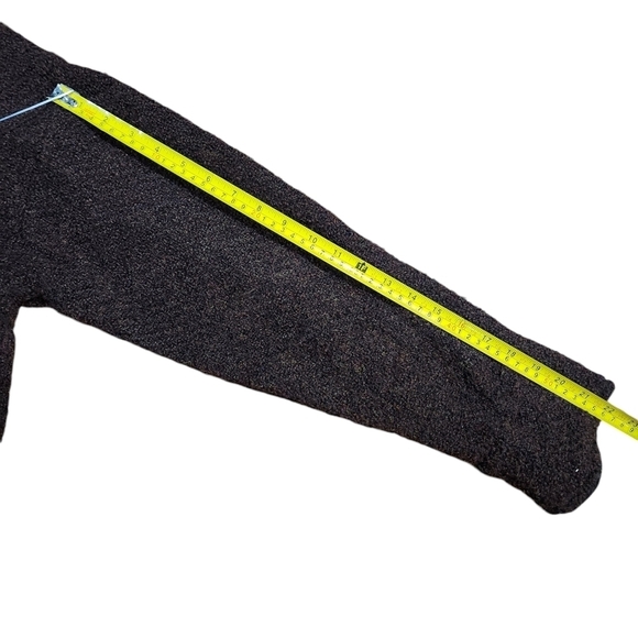 Weave Of The Irish Women's 90% Wool Sweater Collar Jacket Cardigan Brown Size S - Picture 5 of 8